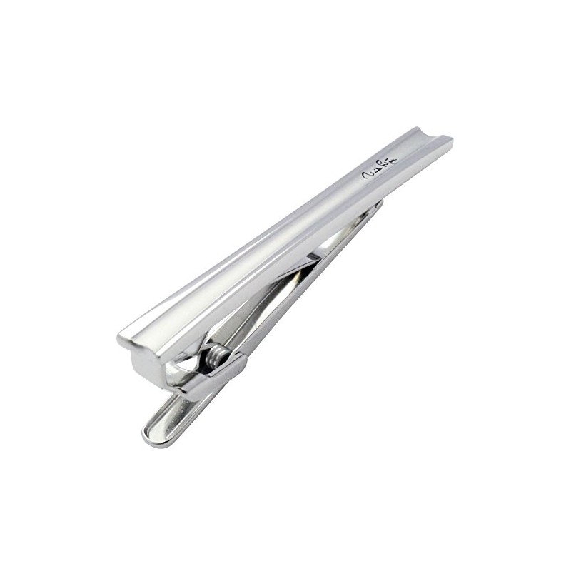 mila schon se-ms026 Mira Sean Silver Insert Tie Clip, Brass,