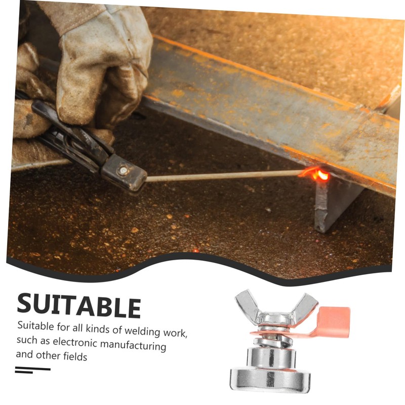 Mobestech Magnetic Welding Clamp Heavy Duty Welding Ground Clamp Earth