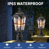LONEDRUID Dusk to Dawn Outdoor Lamp Post Lights Waterproof Exterior