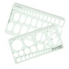 SHOWERORO 2pcs Geometric Ruler Circle Stencil Templates Circle Stencil for