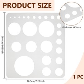 BENECREAT Metal Oval Stencils, 304 Stainless Steel Shape Stencils Drawing Templates for Drafting, Architect Tool, Sketching Painting