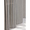 CasaTena Farmhouse Striped Shower Curtain - 72x72 Inches, Linen Blend