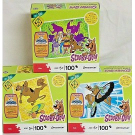 Scooby Doo NEW SCOOBY DOO TOY LOT KIDS GIFT BASKET SUPPLIES 3 LARGE PUZZLE GIFT SET PLY SET