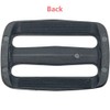 Bestgle 100pcs 1 inch Plastic Tri-Glide Slides Buckles Kit Adjustable
