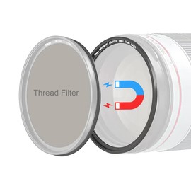 Kase 95mm Magnetic Lens and Filter Adapter Ring Kit - Convert 95mm Screw-in Thread Filter to Magnetic, Ultra-Thin & Aluminum Alloy