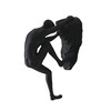 Haute Collage 1x Rock Climber Figurine climbing with both hands