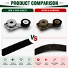 DVeiyQuant Belt Tensioner With Belt and Idler Fits 2007-2008,2011-2014 Ford