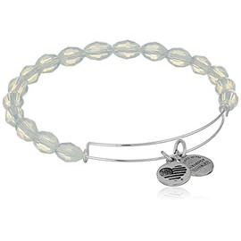 Alex and Ani Serenity Expandable Pearly Light Rafaelian Silver-Tone Bangle Bracelet