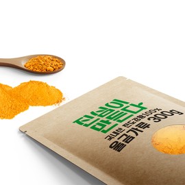 Jinsim Makes Domestic Jindo Turmeric Turmeric Powder 300g 300g x 1 Pack / 진심이만든다 국내산 진도 강황 울금 분말 가루 300g 300g x 1팩