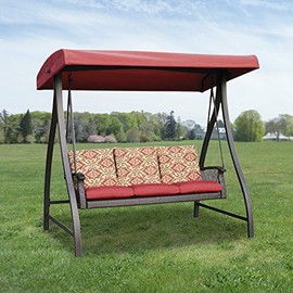 Garden Winds Replacement Canopy Top Cover for The Allenwood Swing - Riplock 350 - Cinnabar