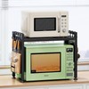Expandable Microwave Stand Countertop, 2-Tier Adjustable Microwave Oven Rack with