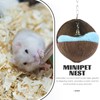 POPETPOP Hamster Hammock Cute Soft Coconut Shell Sleeping Nest with