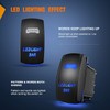 Gebildet Blue LED Light Bar Rocker Switch 5-Pin Laser On/Off