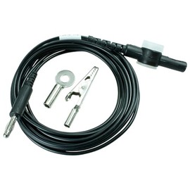 WETEC Earth Cable, ESD, 10 mm DK / Banana Plug, 3 m, 1 MOhm (Ground Point Central Box Distributor Connection Box)