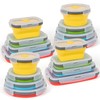 Collapsible Silicone Food Storage Containers Set with Lid & Air