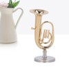 HEEPDD Mini Tuba Model, Miniature Tuba Model Brass Gold Plated