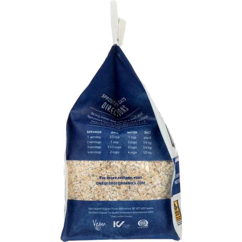 One Degree Organic Foods Organic Quick Oats - Sprouted -