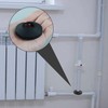 Pack of 6,15mm Plastic Radiator Pipe Covers Black Pipe Collars