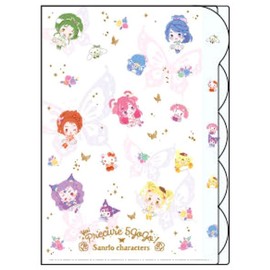 Sunstar Stationery Yes! Pretty Cure 5GOGO! x Sanrio Characters Die Cut Clear File 5P B 789286 Jesus Cure Five Go Go Collaboration