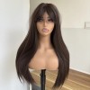 WigsA Long Straight Dark brown Heat Resistant Hair Costume Wigs
