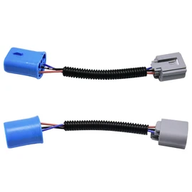HUIQIAODS 9007 9004 HB5 Male to H13 9008 Female Ceramics Connector Wire Wiring Harnes Adapters Socket for 9007 H13 Headlight Retrofit (Pack of 2
