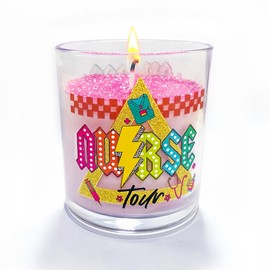 Nurse Tour Candle, Cute RN Nursing Lavender Scented Gift