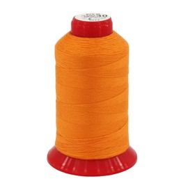Strong 30 Unwaxed Denim Thread for Durable Seams, Sewing Thread, Saddle Yarn, Leather Thread, Quilting Yarn, Buttonhole Thread, Twine, 875 Metres, Colour: Orange
