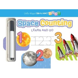 Little Hippo Books Space Counting Wipe Clean Preschool Workbooks and Activity Books for Kids Ages 3-5 | Tracing Books for Kids and Pre K Workbooks ... | Educational Children's Books & Kids Books