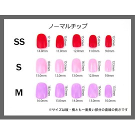 Michinail Nail Tip, Girls' Party Nail, Amusement Park, Theme Park Nail, Gureju Nail, Pink Nail, 10 Pieces, Double-sided Tape, Popular, Handmade (Pink, SS)