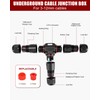 Cexovo Pack of 4 Cable Connectors Waterproof 3-Pin IP68 Underground