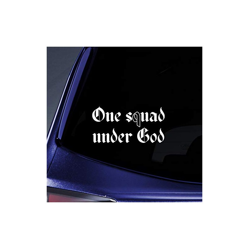 Bargain Max Decals One Squad Under God Sticker Decal Notebook