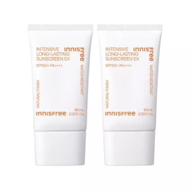 Innisfree [이니스프리] 인텐시브롱래스팅 선스크린 EX 60mL 2개 Innisfree Intensive Long-Lasting Sunscreen EX 60mL 2pcs