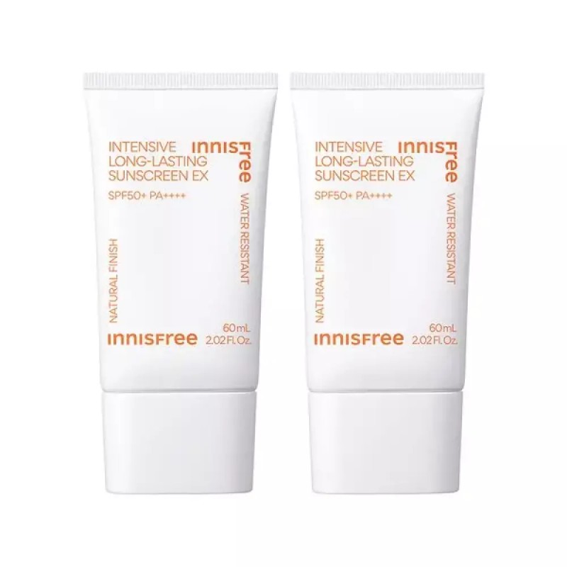 Innisfree [이니스프리] 인텐시브롱래스팅 선스크린 EX 60mL 2개 Innisfree Intensive Long-Lasting