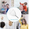 Head Massager and Back Scratcher with 2 Finger Massage Rings,