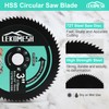 LEKOMESH Hoja de sierra circular HSS – 75 mm x