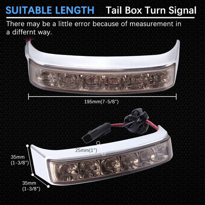 DREAMIZER Saddlebag Luggage Tail Light LED Rear Lamp Compatible with