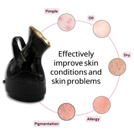 Rude Gal Beauty Facial Steamer for Deep Cleansing & Humidifier - Hot Mist Steamer for Face Spa Day Essential Beauty Product Suitable for Men and Women - Ionic Face Steamer Tool for Skin & Hair Care