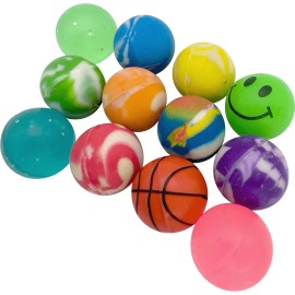 Mandarin Bird Toys 2190 Pk12 Rubber Party Bouncers Classic Assorted Brightly Colored Bird Foot Toys