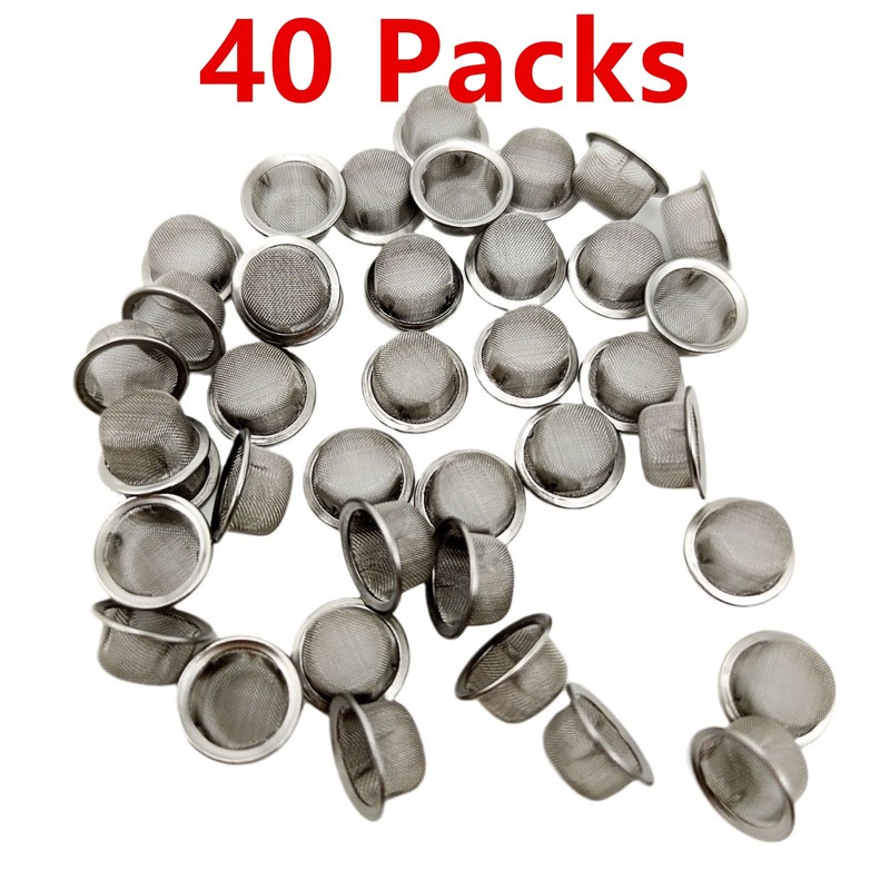 XHXMDL 40pcs 0.5 Inch Pipe Screens Premium Diameter 1/2 Inch