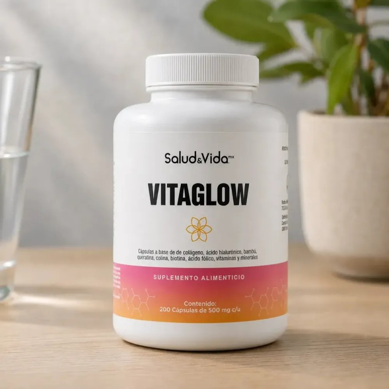 Salud&Vida MX - Vitaglow | Biotina, Colágeno, Ácido Hialurónico y