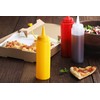 New Star Foodservice 26207 Squeeze Bottles, Plastic, 24 oz, Clear,