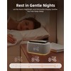 EZVALO Alarm Clock with Wireless Charger,Multifunctional Digital Clock Radio with