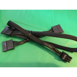 EVGA 1x  eVGA 6 pin to 3x SATA POWER cable EVGA SuperNOVA G+ ,ORIGINAL