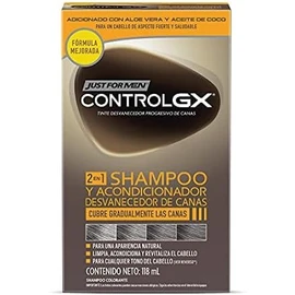 Just For Men Control GX Shampoo Desvanecedor Shampoo y Acondicionador Canas Hombre 3 Pack 118 ml