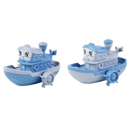 Surakey 1 x Baby Bath Toy, Ship Water Toy, Bathtub Submarine Clock Movement Powered Swimming Toy, Cute Boat Toy, Bath Toy, Bath Toy for Girls Boys from 3 Years