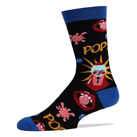Men's Novelty Food Crew Socks, Funny Crazy Silly Socks, Cool Dress Cotton Socks, Gumball, Shoe Size 8-13