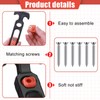 Mudder Flexible Rubber Draw Latch T Handle Hasp Rubber Draw