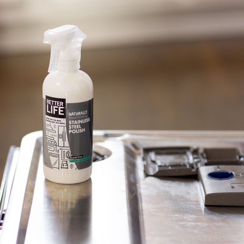 Better Life Natural Streak Free Stainless Steel Polish, Lavender and