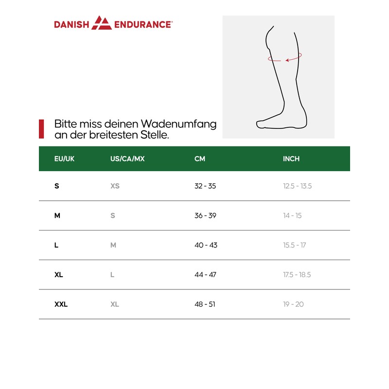 DANISH ENDURANCE Calf Compression Socks Without Foot (1 | 3