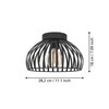 EGLO Ceiling light fixture Mogano 3, flush-mount ceiling lamp in